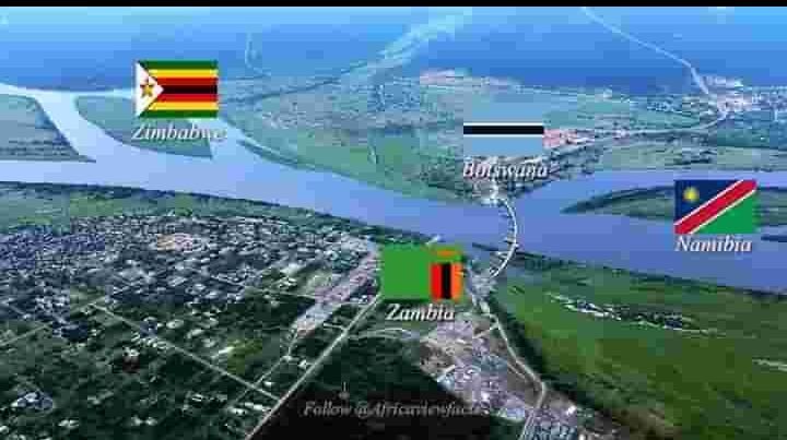 The border of Zambia, Botswana, and Namibia all meet at this one point in the middle of Zambezi River ~ The Africa Insight with&nbsp;David.